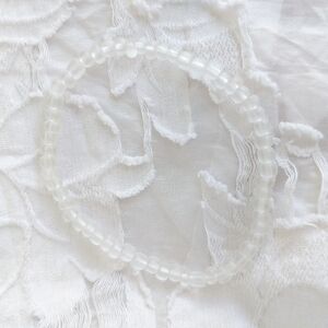 Frosted Glass Bead Bracelet